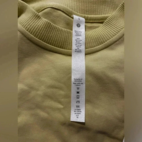 Lululemon Cotton T Shirt Bodysuit NWT Light Lime Green Open Back Women’s Small - Picture 8 of 12